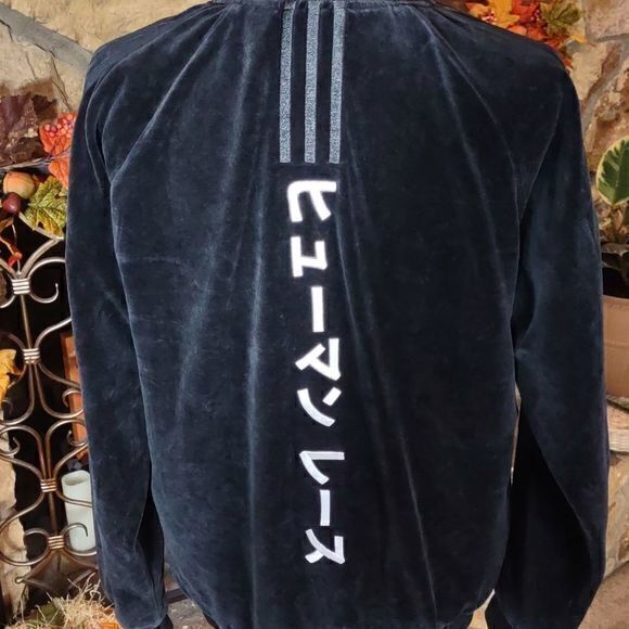 Adidas Originals SST Pharrell Williams Superstar‎ Velour Velvet Jacket Sz L - Picture 4 of 13